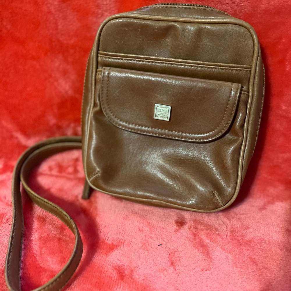 Liz Claiborne brown crossbody purse